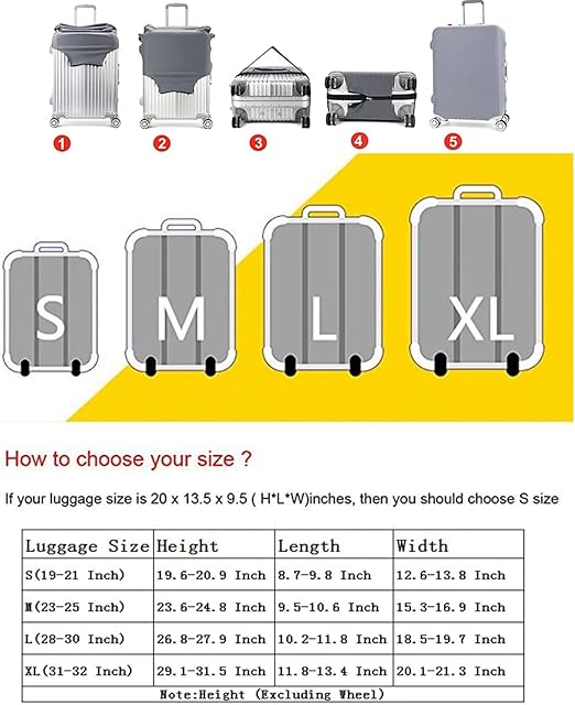 7-Mi Suitcase 3D Print Design Travel Protector Trolley Case Funny Luggage Cover image 5