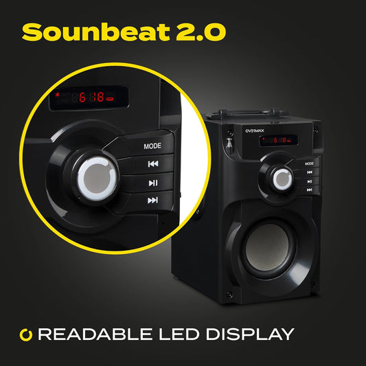 Soundbeat Bluetooth Speaker Portable Bluetooth Speaker Stereo Sound 15W with FM image 0