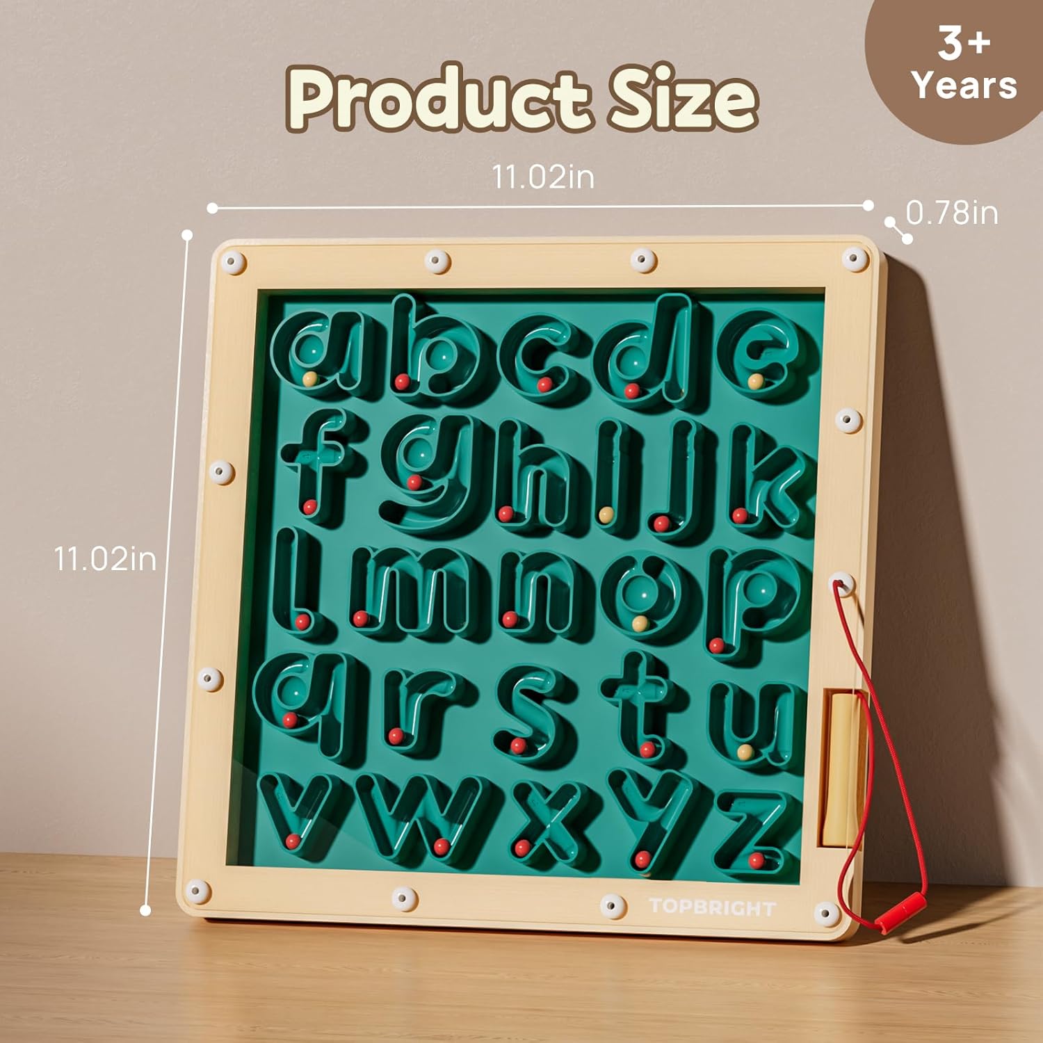 TOP BRIGHT Magnetic Alphabet Game for 3 4 5 Years Old image 2