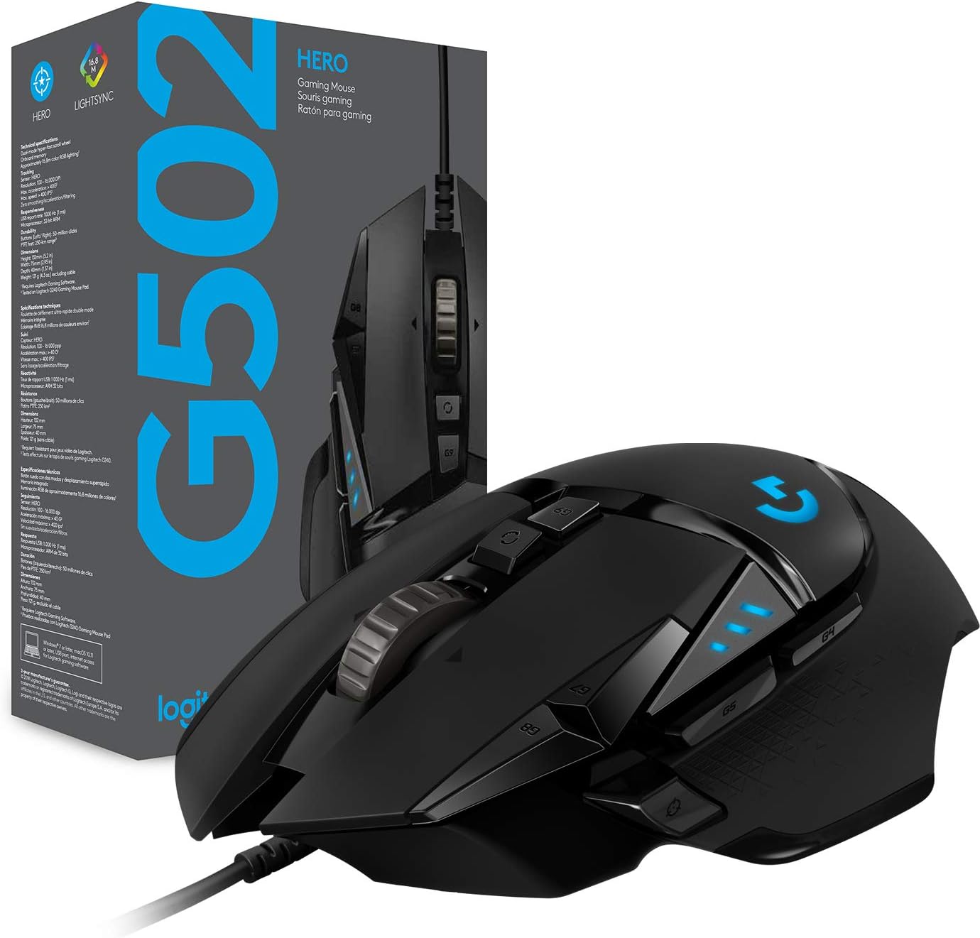 Logitech G G502 HERO High Performance Wired Gaming Mouse image 0