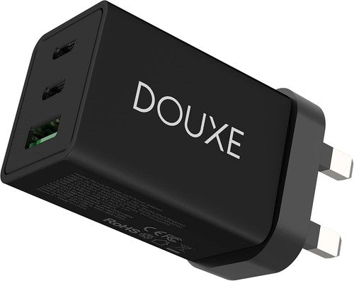 Douxe 67W GaN 3-Port USB C Fast Charger Plug for Universal Mobile Devices image 3