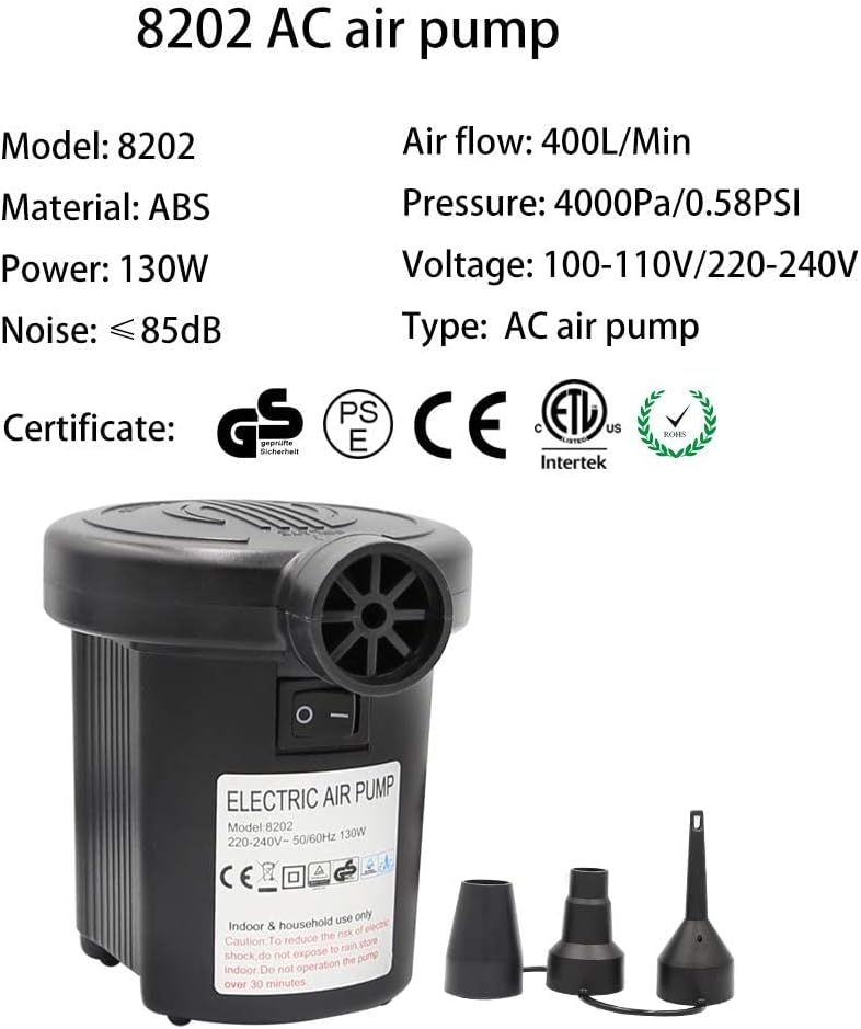 OBEST Electric Air Pump Portable (165cm Cord Electric image 5