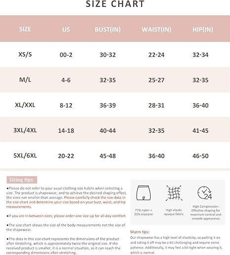 FeelinGirl Comfortable Shapewear for Women Tummy Control Body Shaper Full Body image 4