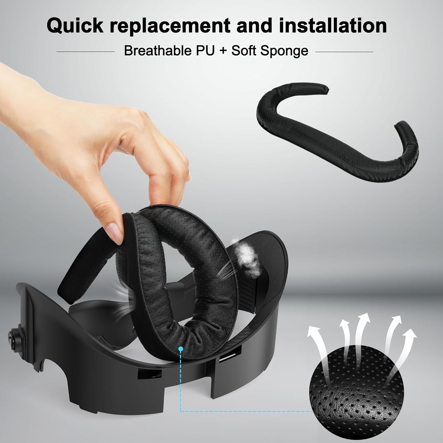 APEXINNO Adjustable Facial Interface for Meta Quest 3, with depth adjustment image 6