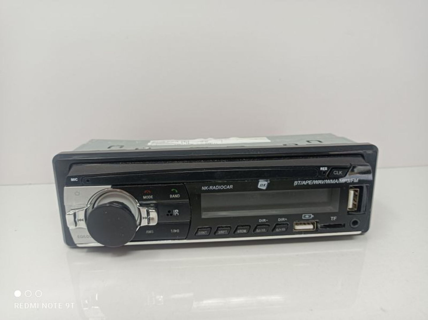 1 DIN Car Radio Stereo | Bluetooth FM USB AUX MP3 Player | In-Dash Head Unit  De image 0