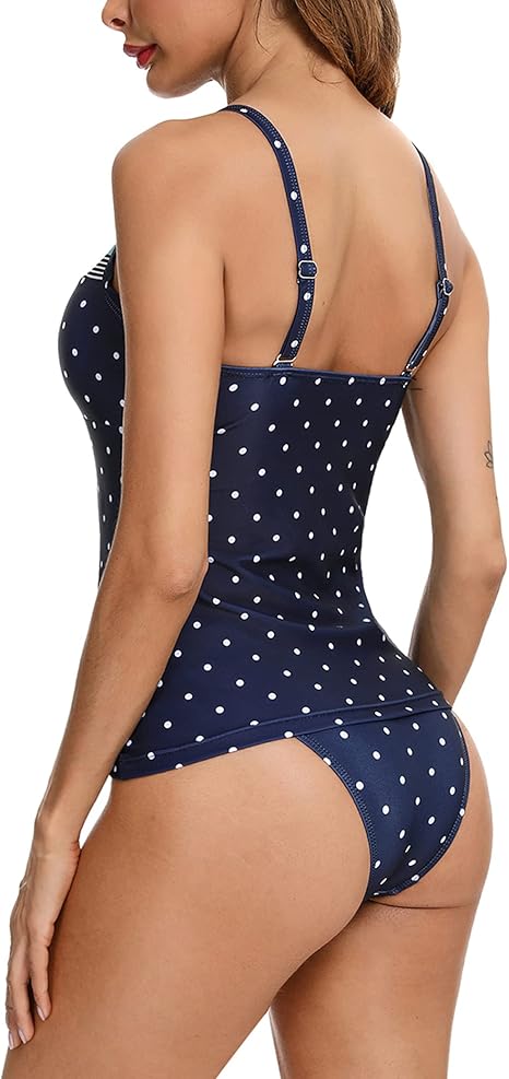 Aottori Tankini Sets for Women UK Ladies Printed Tankinis Swimwear with Shorts image 11