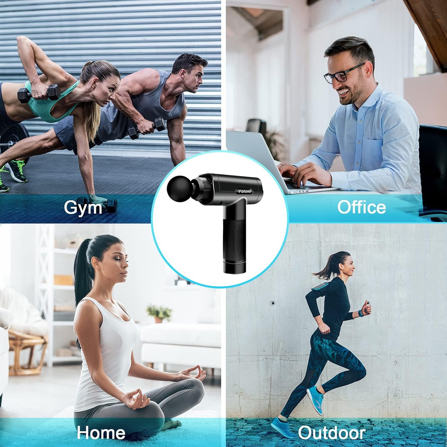 Valano-Massage Gun Deep Tissue, Percussion Muscle Massager with 30 Adjustable image 6