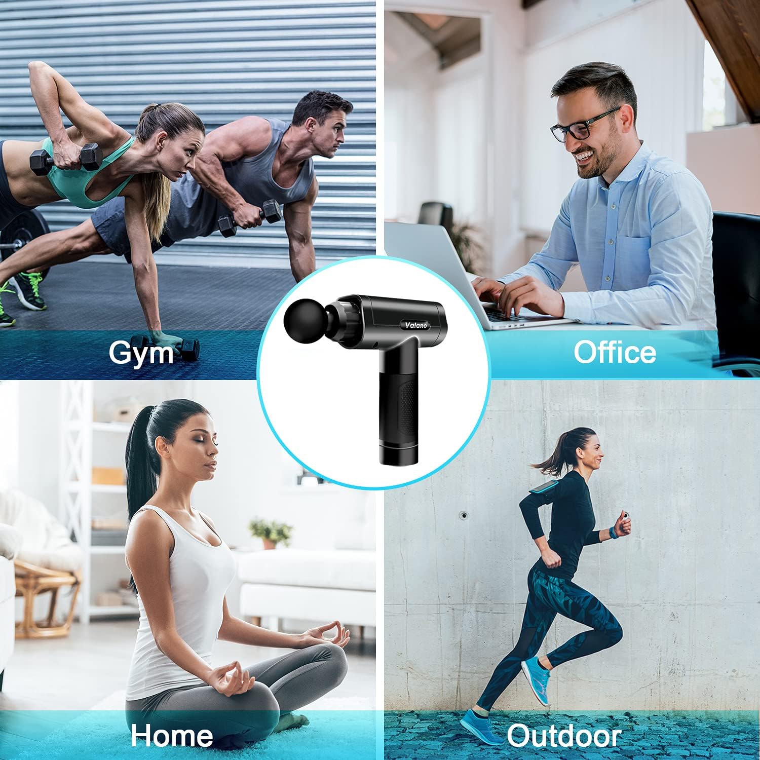 Valano-Massage Gun Deep Tissue, Percussion Muscle Massager with 30 Adjustable image 6