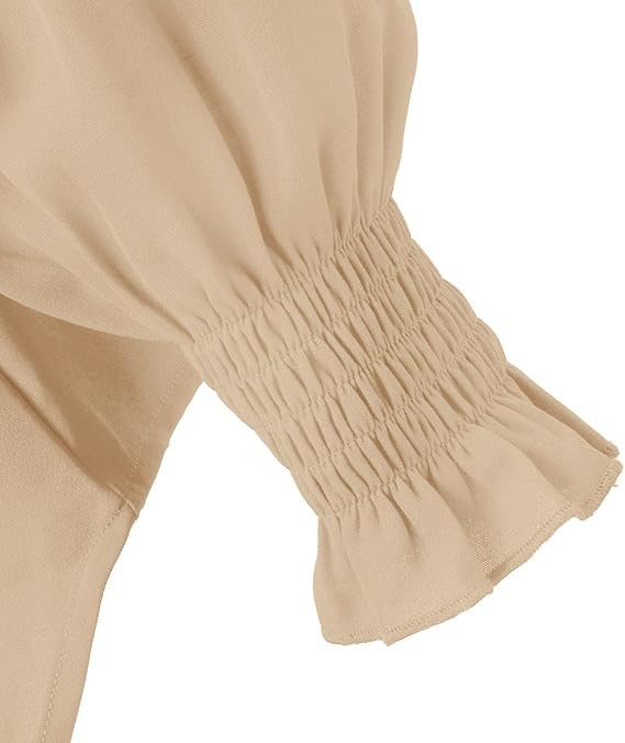 Dokotoo Womens Blouses Fashion Long Sleeve Shirts V Neck Business Casual image 3