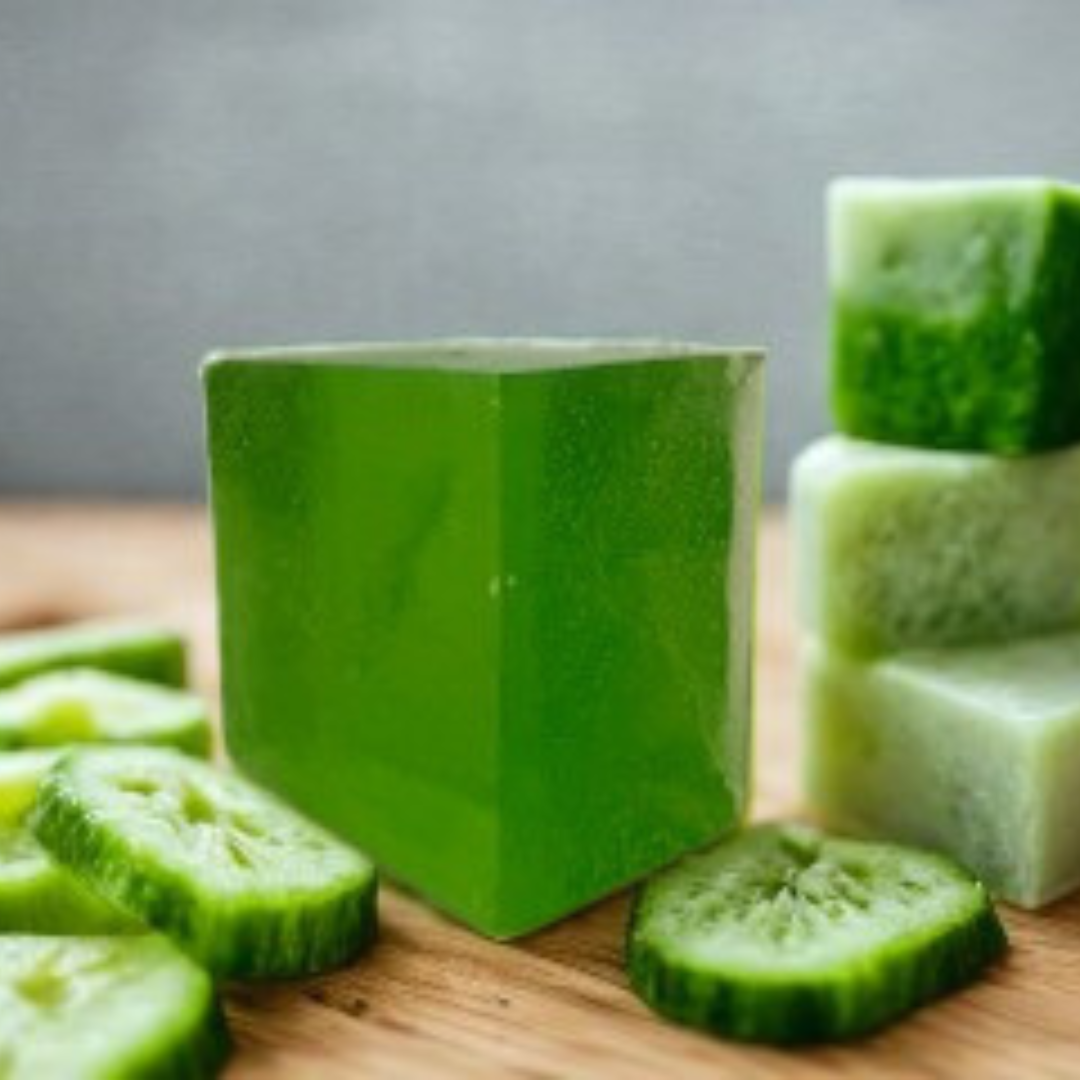 Aloe & Cucumber Melon Handmade Soap image 1