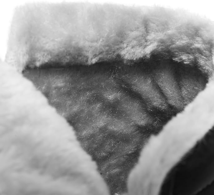 Heiiwarm Mens Womens Snow Boots Lace Up Fur Lined Anti-Slip Winter Shoes image 10