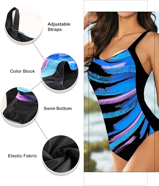 Dokotoo Women's High Waist One-Piece Swimsuit image 1