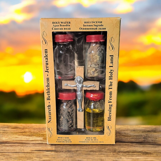 Holy Land Blessing Set 5in1 from Nazareth & Bethlehem - Jerusalem image 0