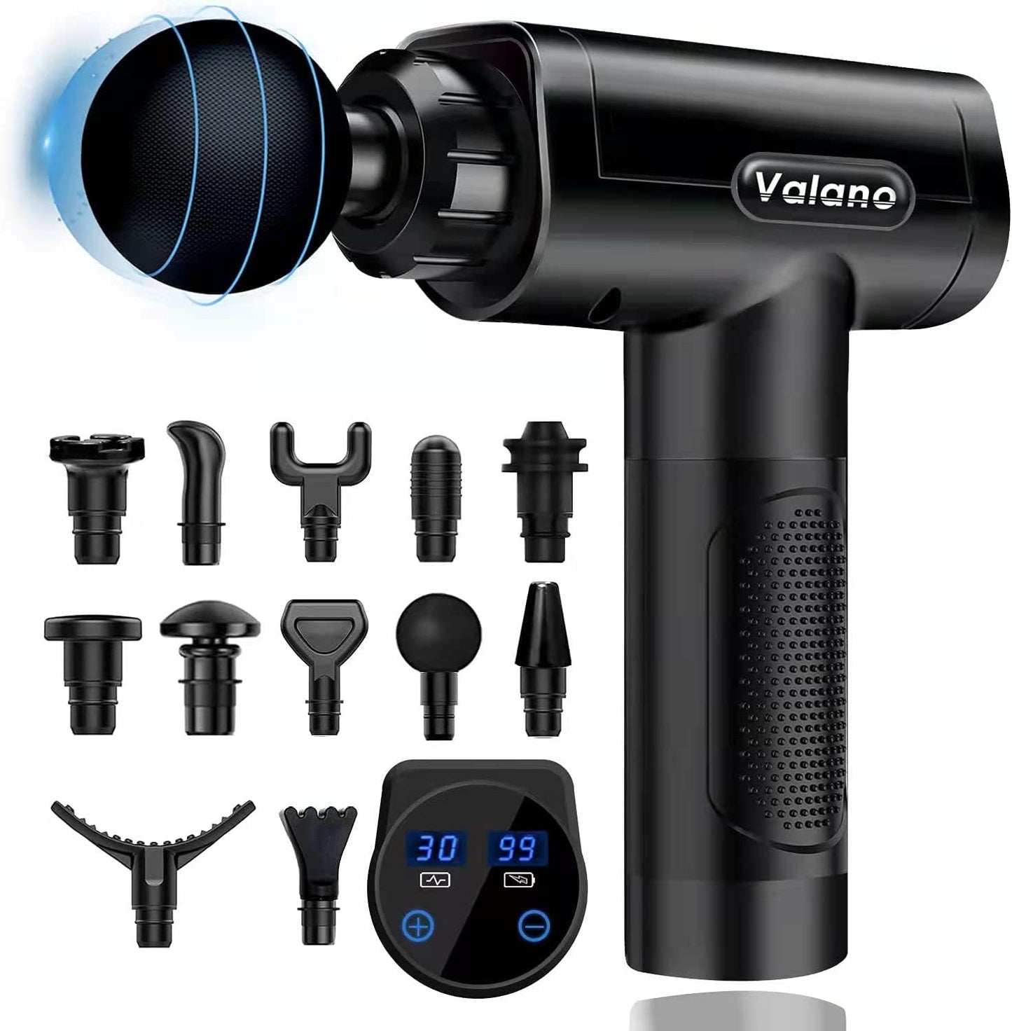 Valano-Massage Gun Deep Tissue, Percussion Muscle Massager with 30 Adjustable image 0