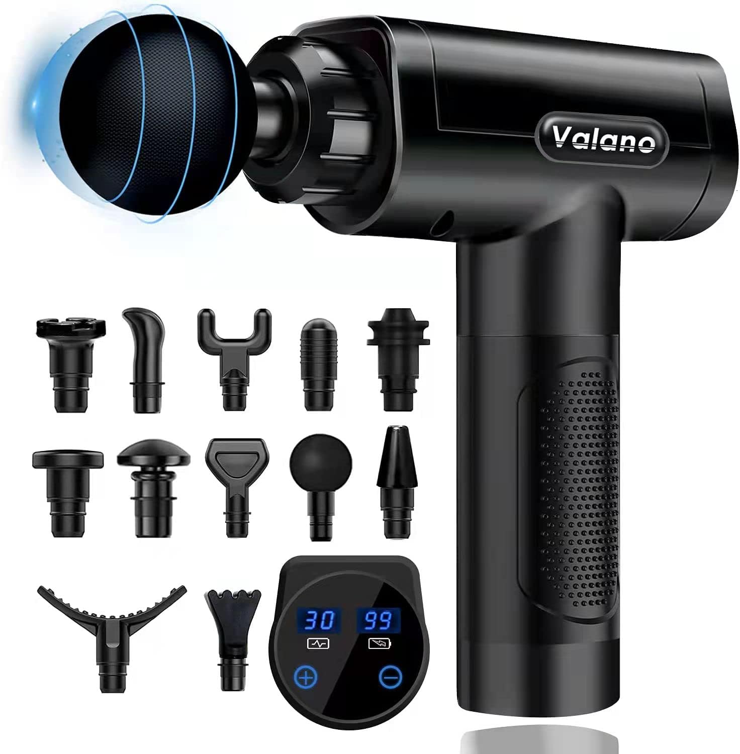 Valano-Massage Gun Deep Tissue, Percussion Muscle Massager with 30 Adjustable image 0