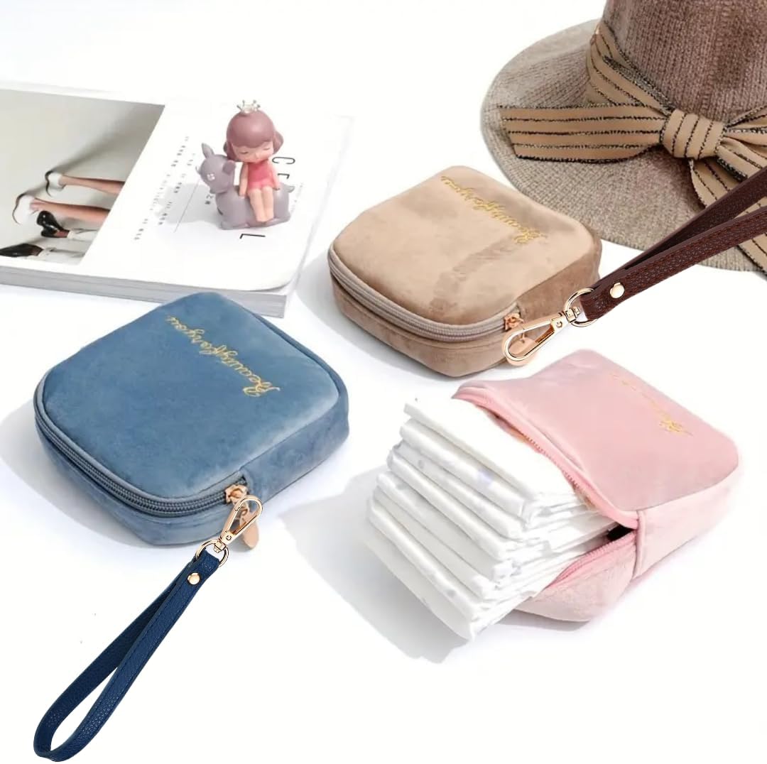 Period Bag for Teen Girls, Sanitary Napkin Storage Bag image 1