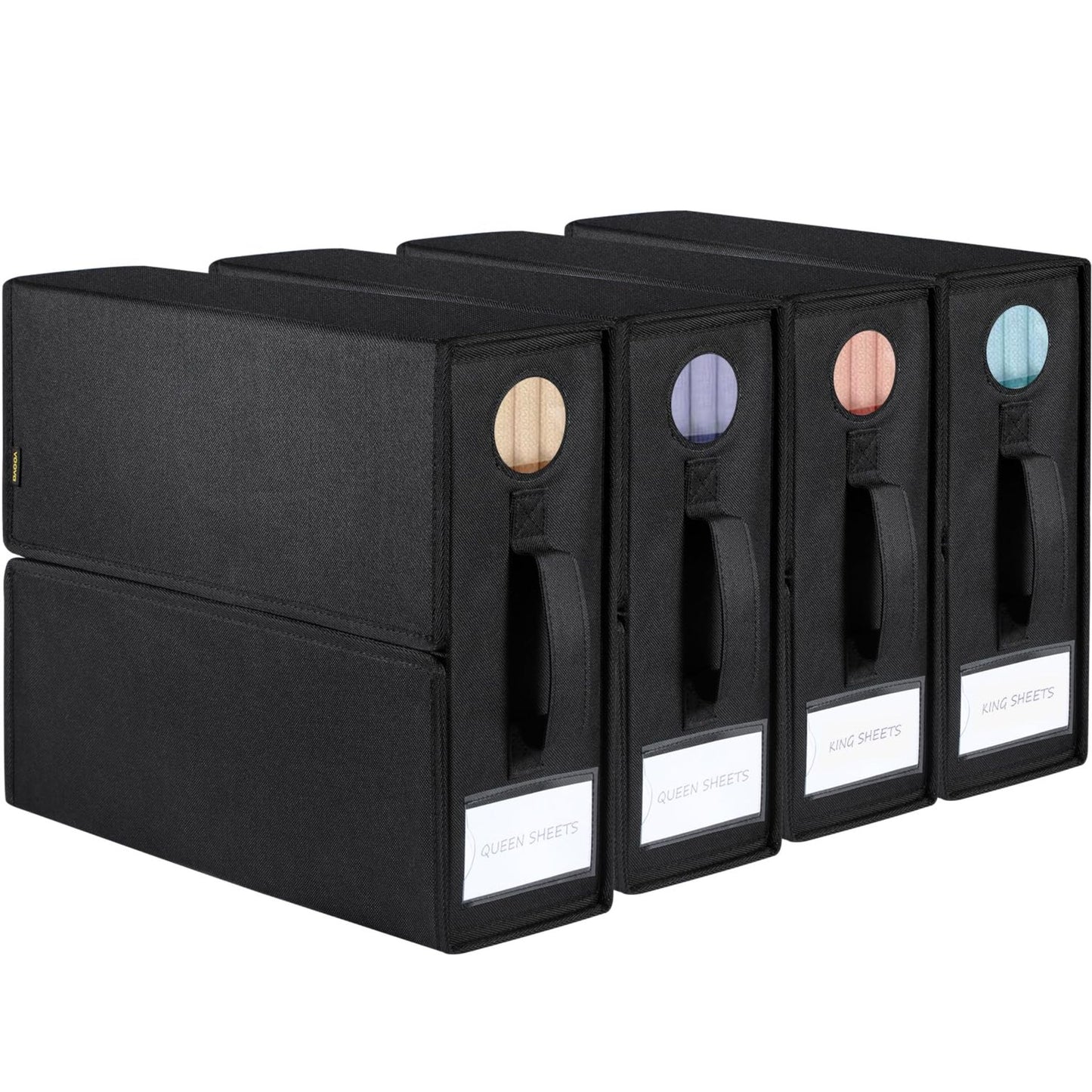 Voova 4 Pack Foldable Bed Sheet Organiser Storage image 5