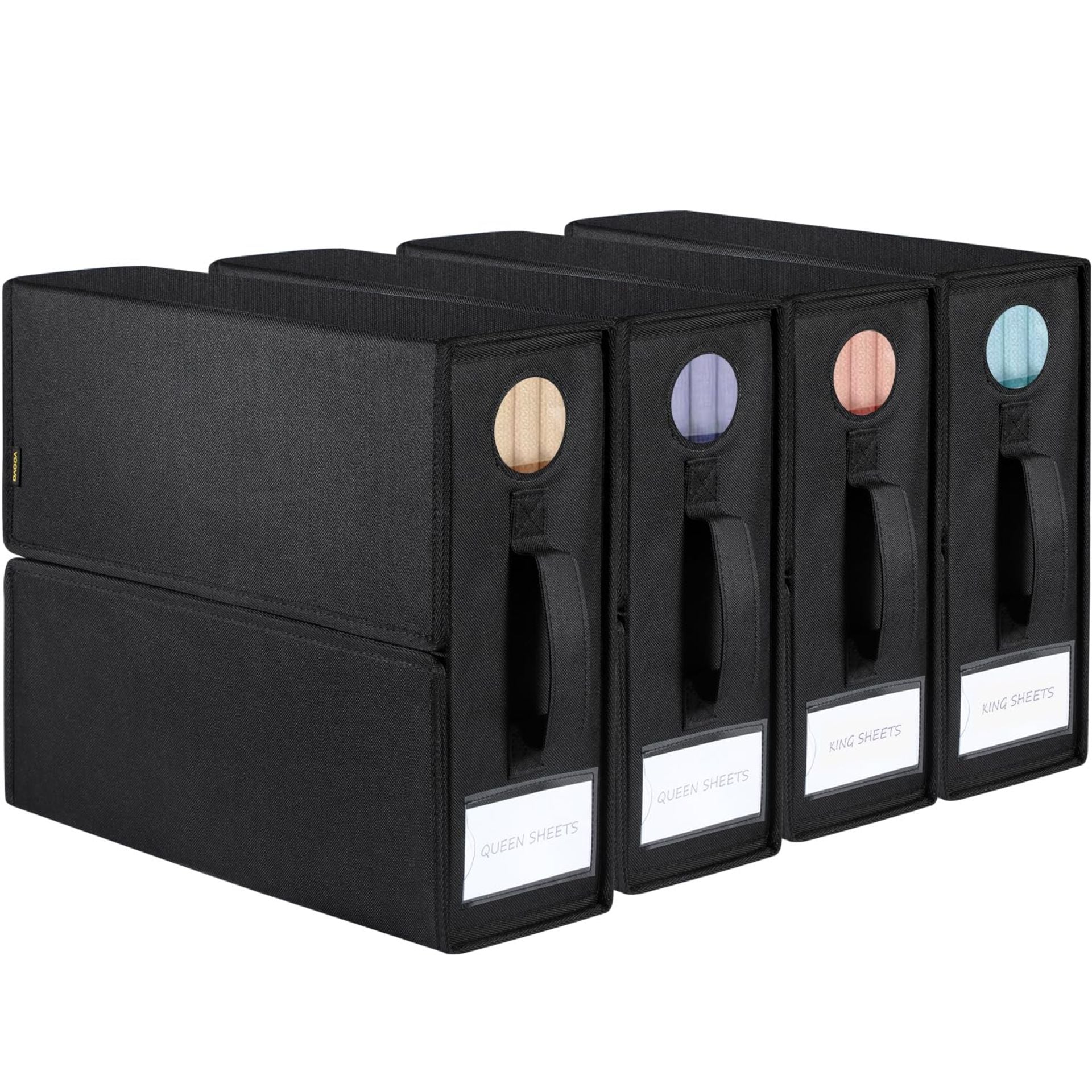 Voova 4 Pack Foldable Bed Sheet Organiser Storage image 5