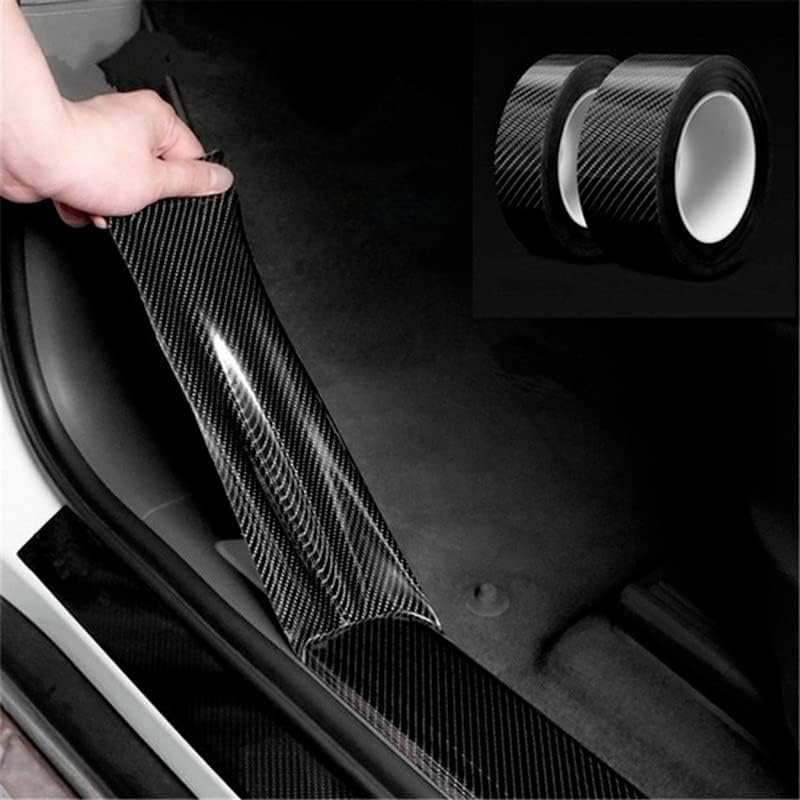 Durable Carbon Fiber Car Wrap Vinyl - Bumper & Door Sill Protector image 3