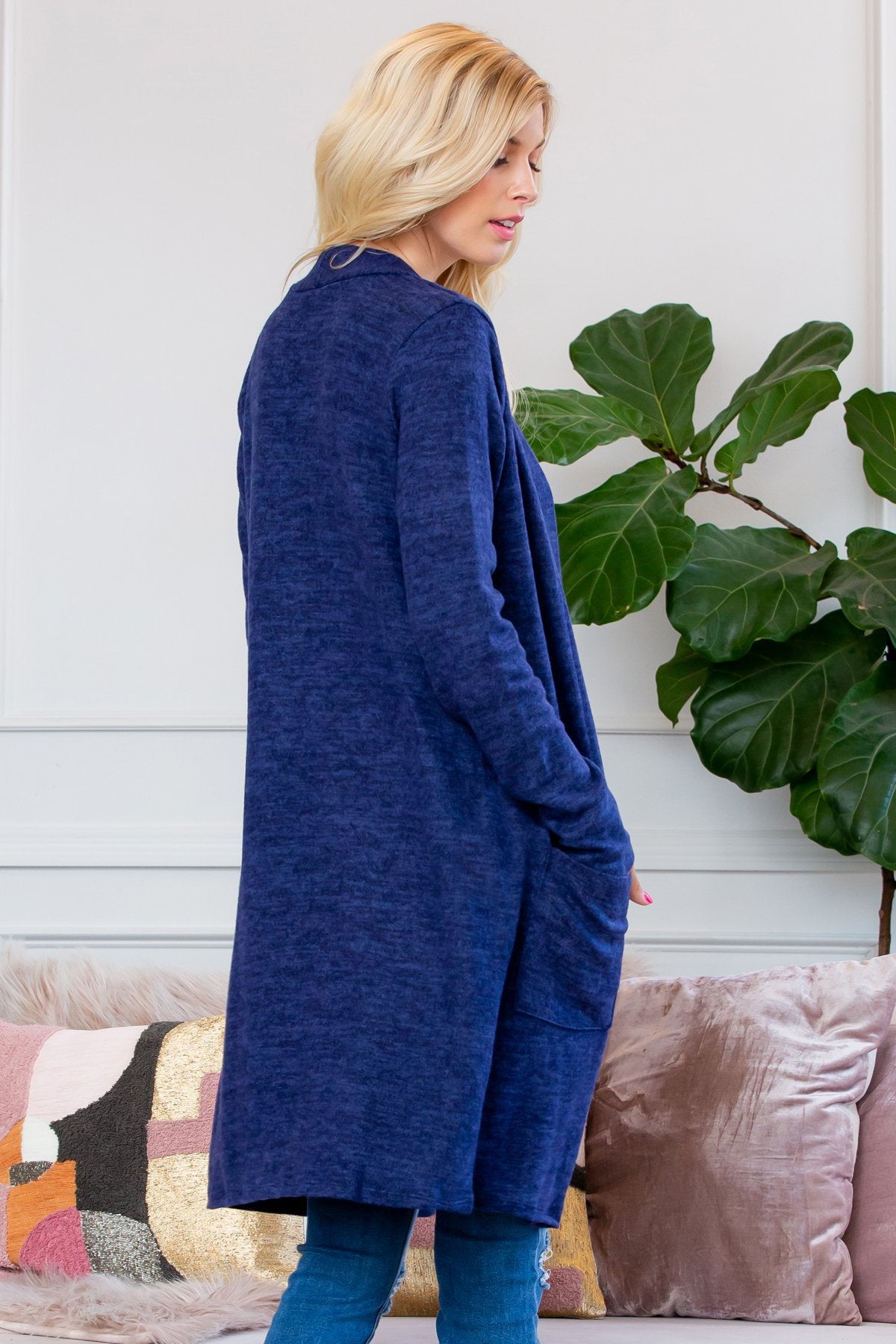 Brushed Sweater Pocket Cardigan image 14