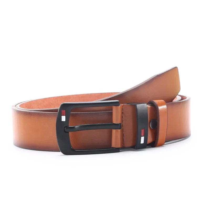 Luxury Brand Men's Slide Buckle Belt Synthetic Leather. image 4