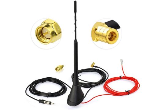 Eightwood DAB+ Car Radio DAB Aerial Antenna Splitter for Car Radio Kenwood Alpin image 0