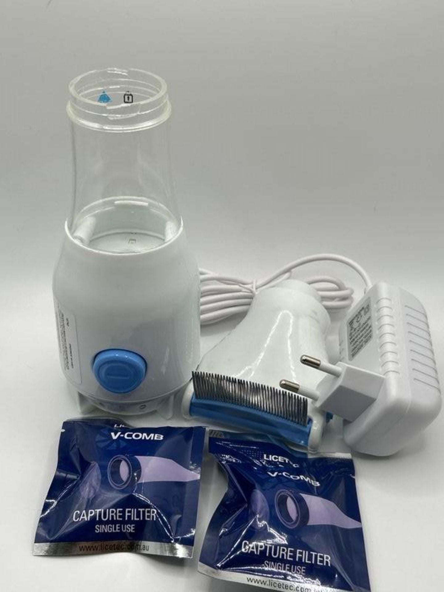 PARENCE Electric Lice Comb with Suction Device and Cleaning Filters image 1