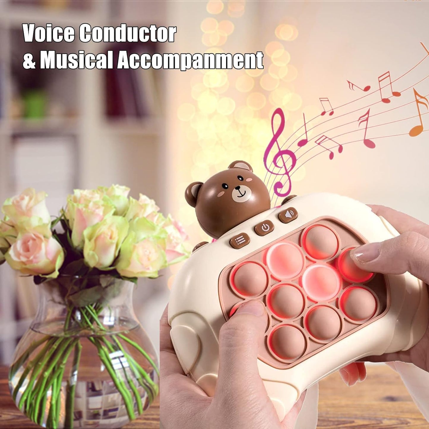 Tap Pop Tap Smart Fidget, Breakthrough Puzzle Machine Game Light Up Pattern image 3