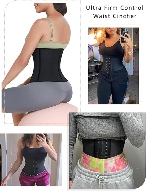 FeelinGirl Waist Trainer for Women Tummy Control Workout Slimming Body Shaper image 1