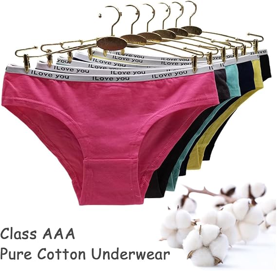 Yun Meng Ni Teenage Girls Knickers 6 Pack High Stretch Underwear Sports image 1