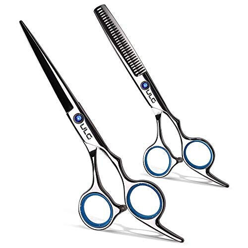 Hair Cutting Scissors Thinning Teeth Shears Set ULG Professional Barber Hairdres image 0