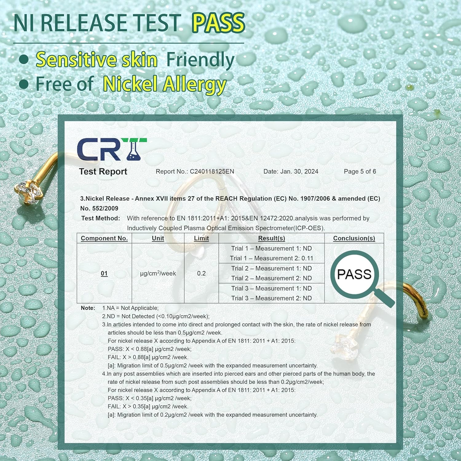 LOLIAS 12-Piece Surgical Steel CZ Nose Piercing Studs Hoops Set image 1