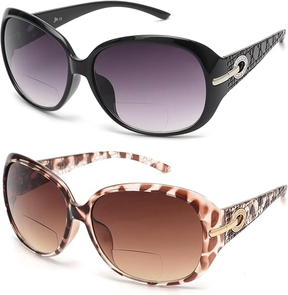 M Classic Bifocal Reading Sunglasses for Women Vintage Reader Glasses Outdoor UV image 0