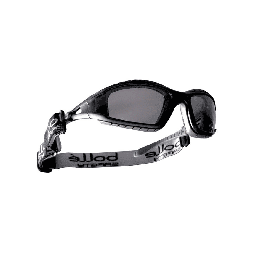 Bolle Tracker 2 Hybrid Safety Glasses: Smoke Lens, Anti-Fog, Scratch-Resistant image 0