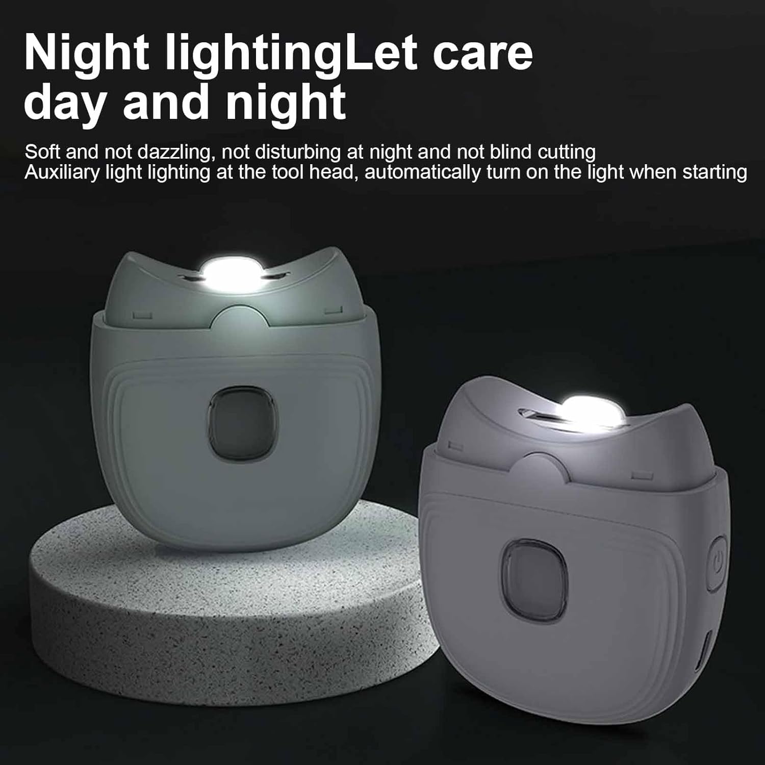 Guegine DUAL-Speed Electric Nail Clipper – Trimmer & Polisher with LED & USB-C C image 3