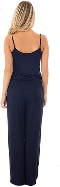 Smile Fish Women Floral Adjustable Spagettic Strap Wide Leg Drawstring Jumpsuits image 4