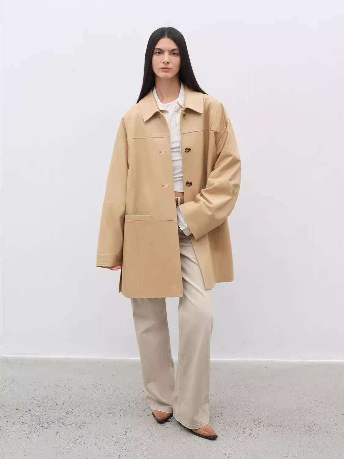 Notting Hill Diary Limited Edition Waxed Goat Leather/Retro Casual Lapel image 6