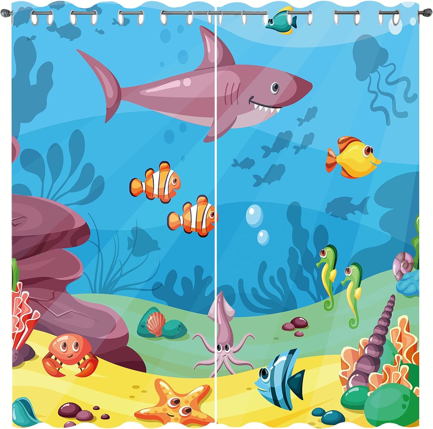 SHUIZHIHE Print Curtains Printed Curtains Boys and Girls Room image 7