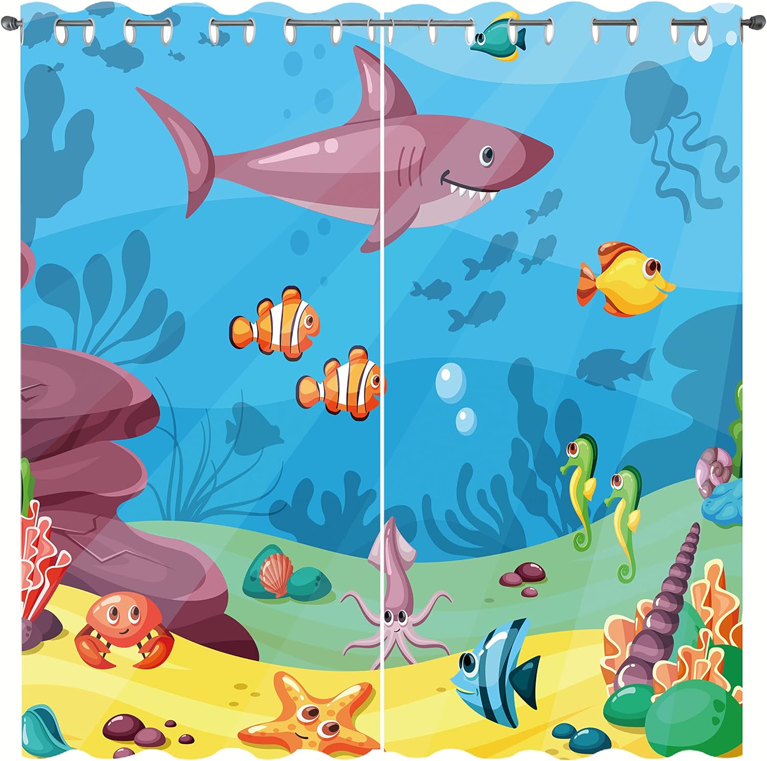 SHUIZHIHE Print Curtains Printed Curtains Boys and Girls Room image 7