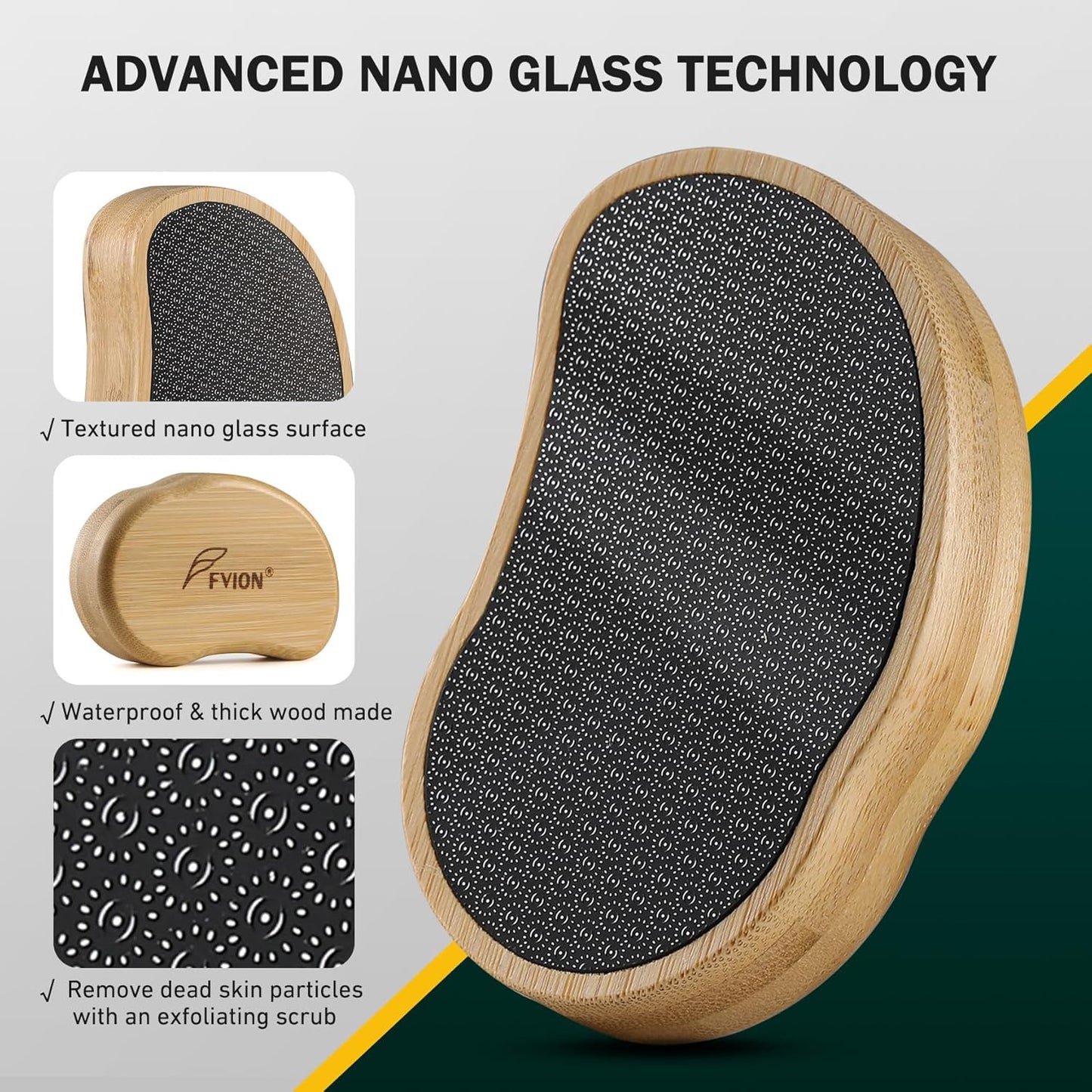 FVION Nano Glass Foot File: Ultimate Gentle Callus Remover for Soft Feet image 2