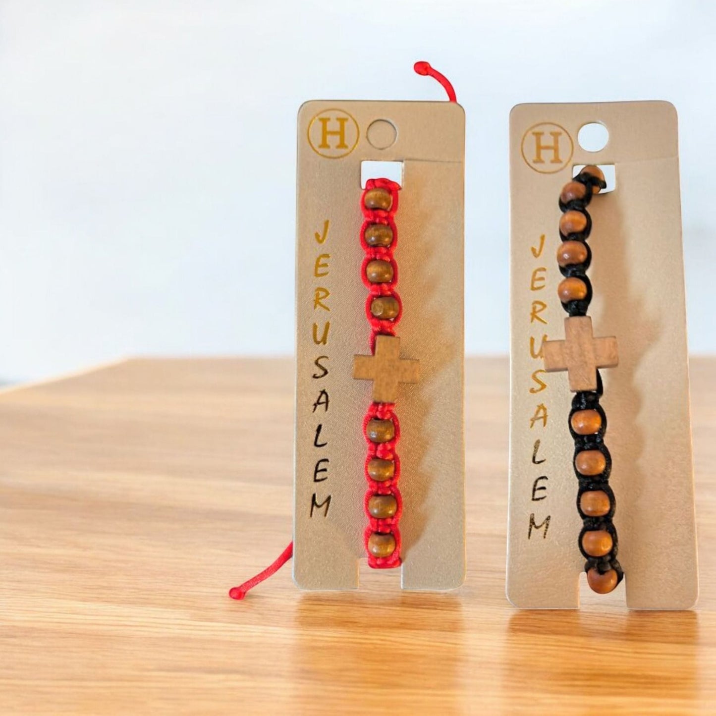 Holy Land Jerusalem Bracelet-Olive Wood Cross image 5