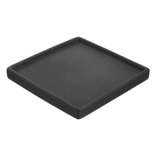 PATIKIL 6.7-inch Square Ceramic Plant Pot Saucer – Indoor Outdoor Flower Drip T image 7