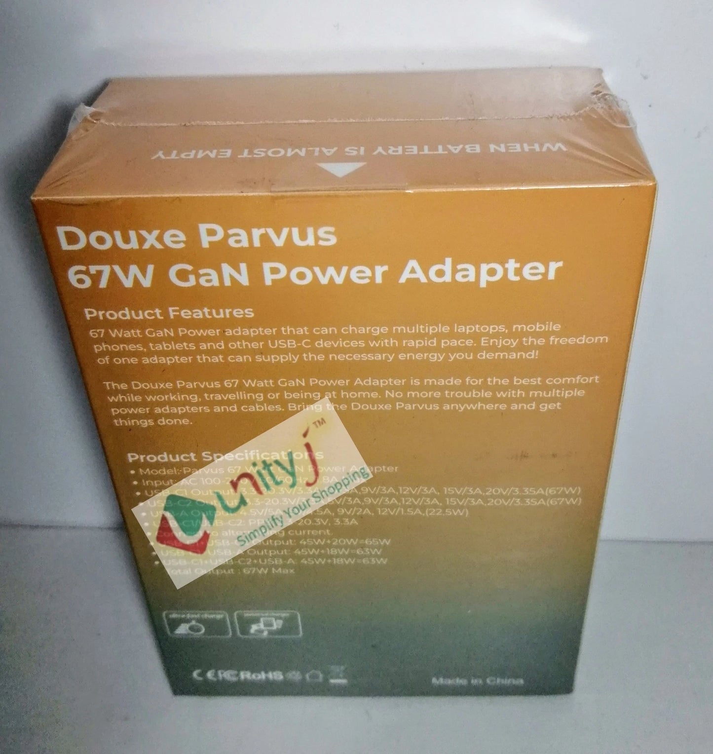 Douxe 67W GaN 3-Port USB C Fast Charger Plug for Universal Mobile Devices image 7