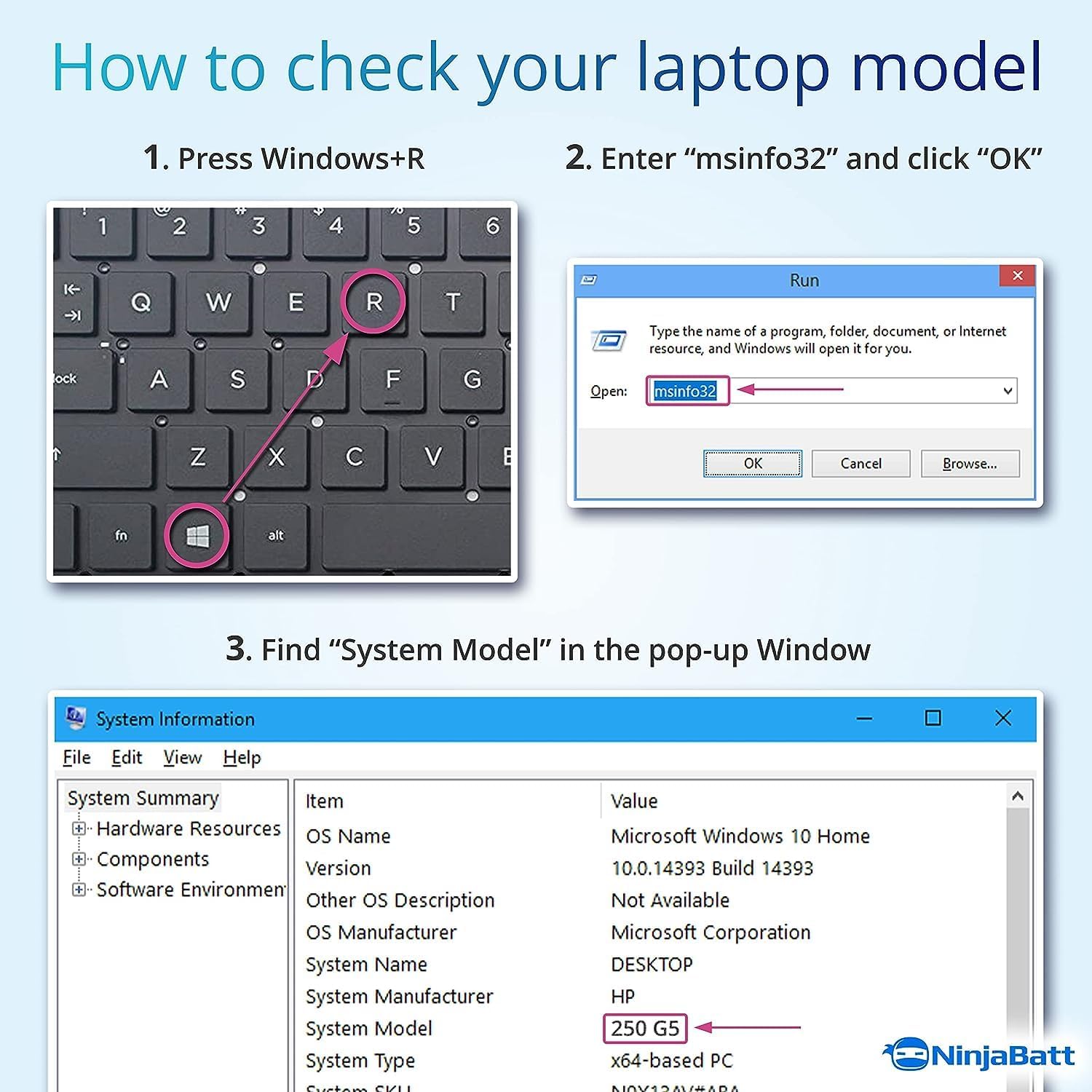 NinjaBatt Battery for HP V104 756743-001 VI04 ProBook image 3