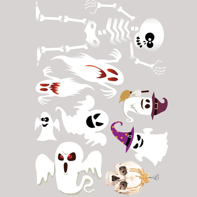 Halloween Decoration Horrible Bloody Handprint Stickers Halloween Window Wall image 6