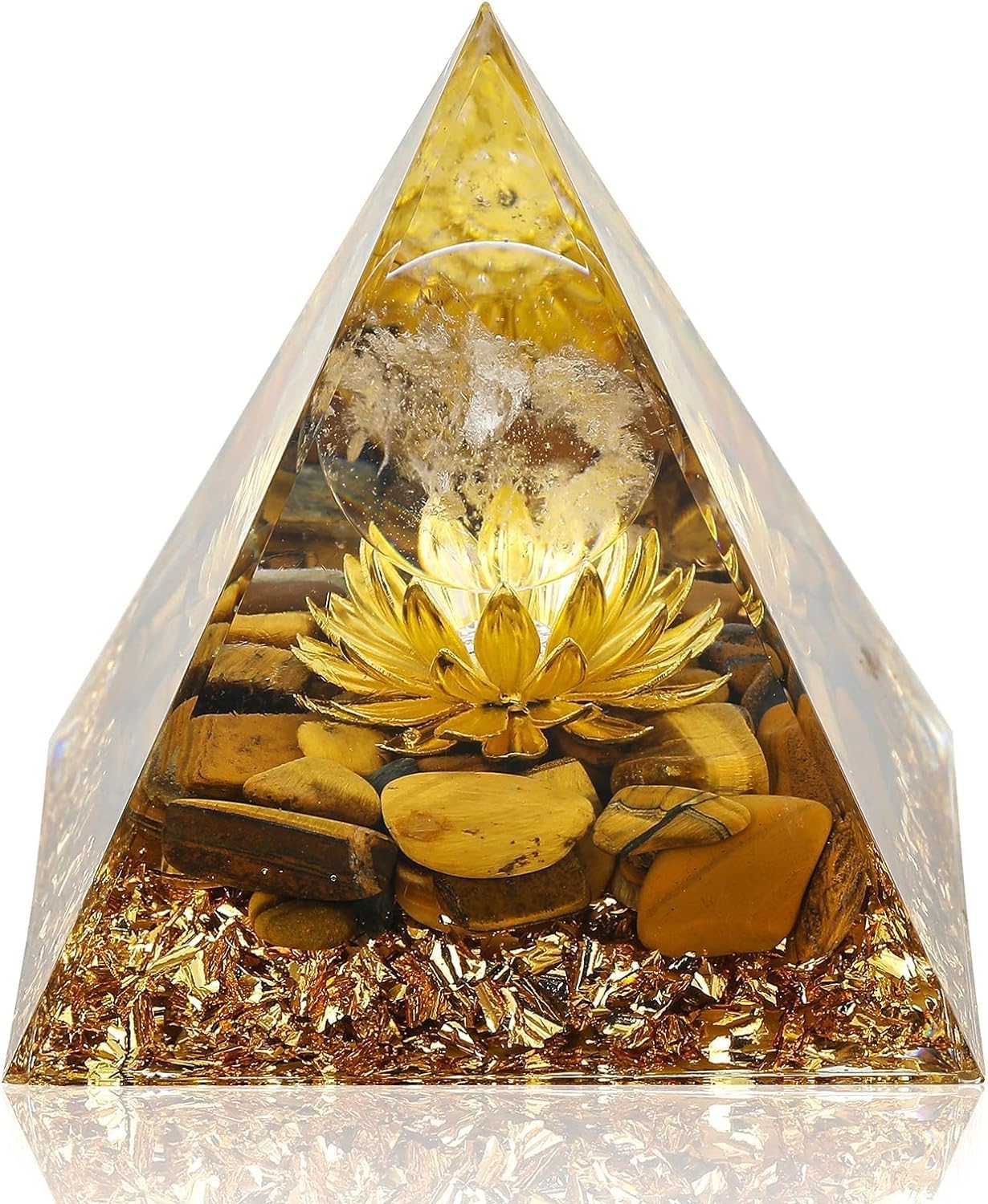 Crystals Crystal Pyramid Gifts Healing Meditations Spiritual Chakra Moonstone image 4