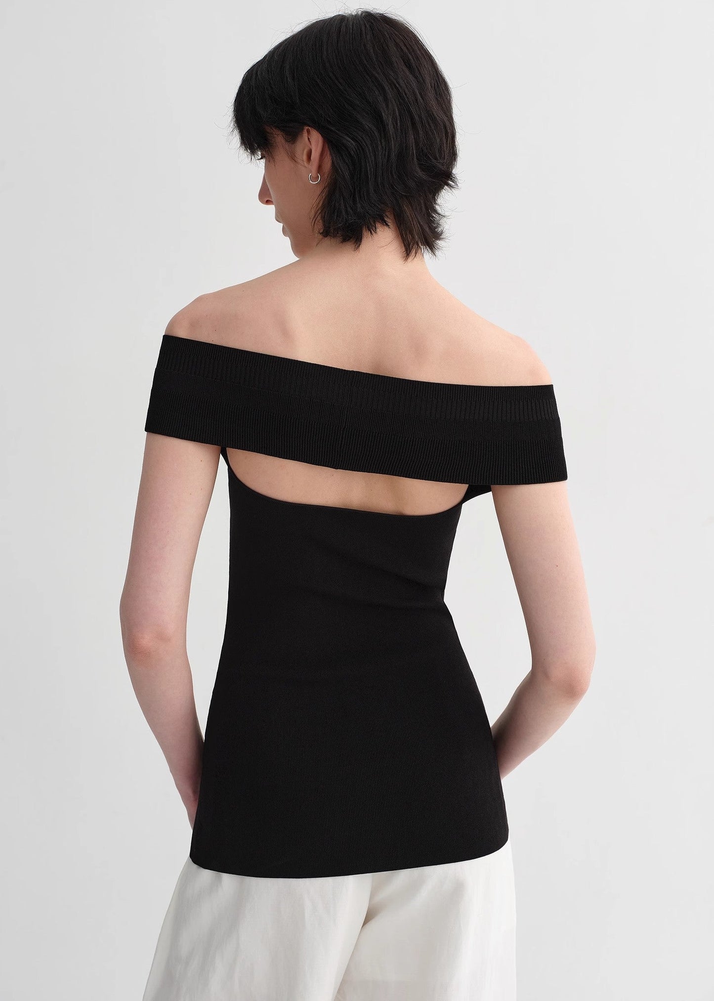 Mulberry Silk Blended One-Shoulder Strapless Elegant Multi-Color Knitted Summer image 7