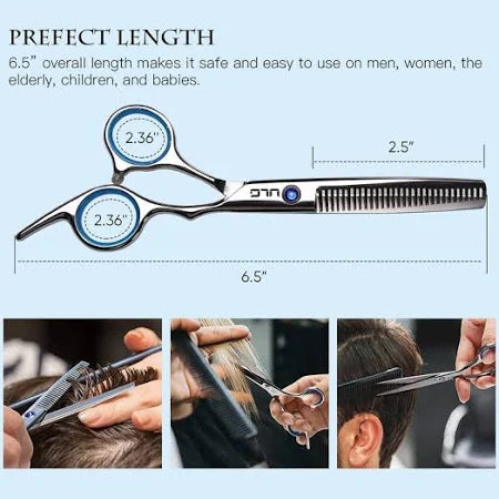 Hair Cutting Scissors Thinning Teeth Shears Set ULG Professional Barber Hairdres image 5