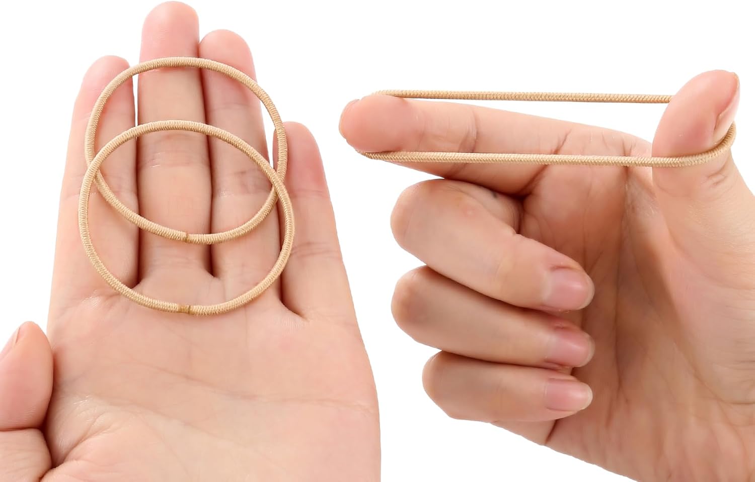 SET of 18 PCS School Elastics+Clips 12 PCS Hair Elastics bands+6 PCS Hair Snap image 3