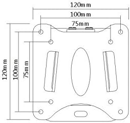 Electrosmart Fixed Surface TV Wall Mount Bracket 75 x 75 & 100 x 100 VESA Slim image 2